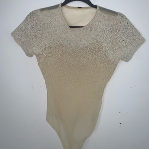 Beaded free people bodysuit